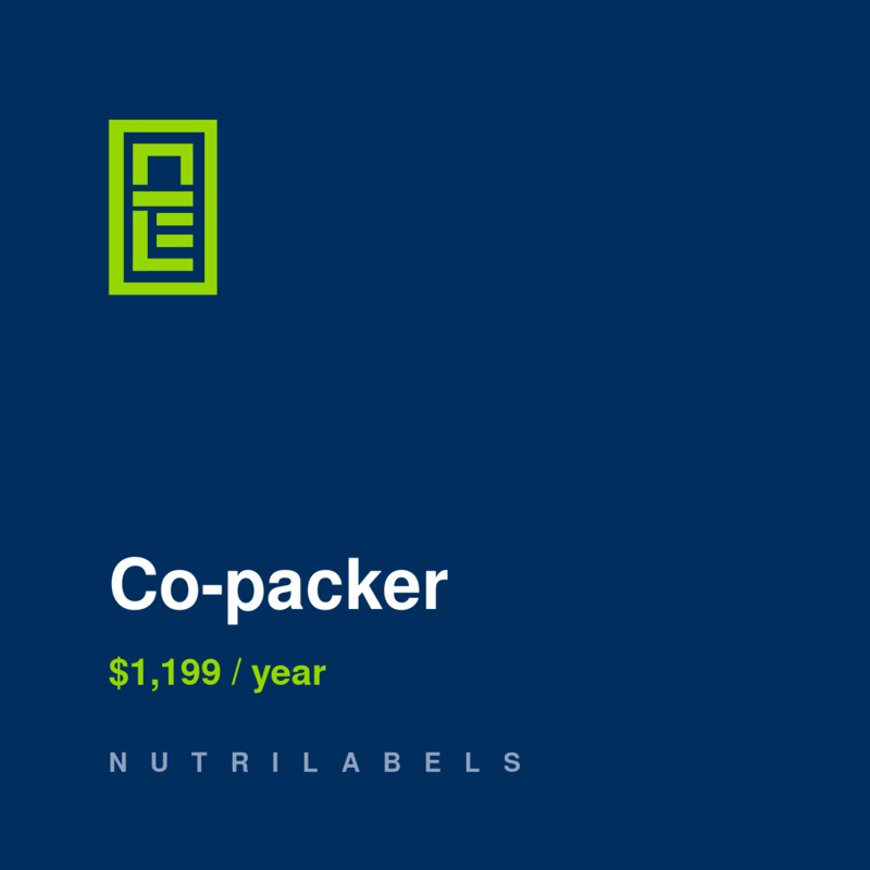 Co-packer — NutriLabels