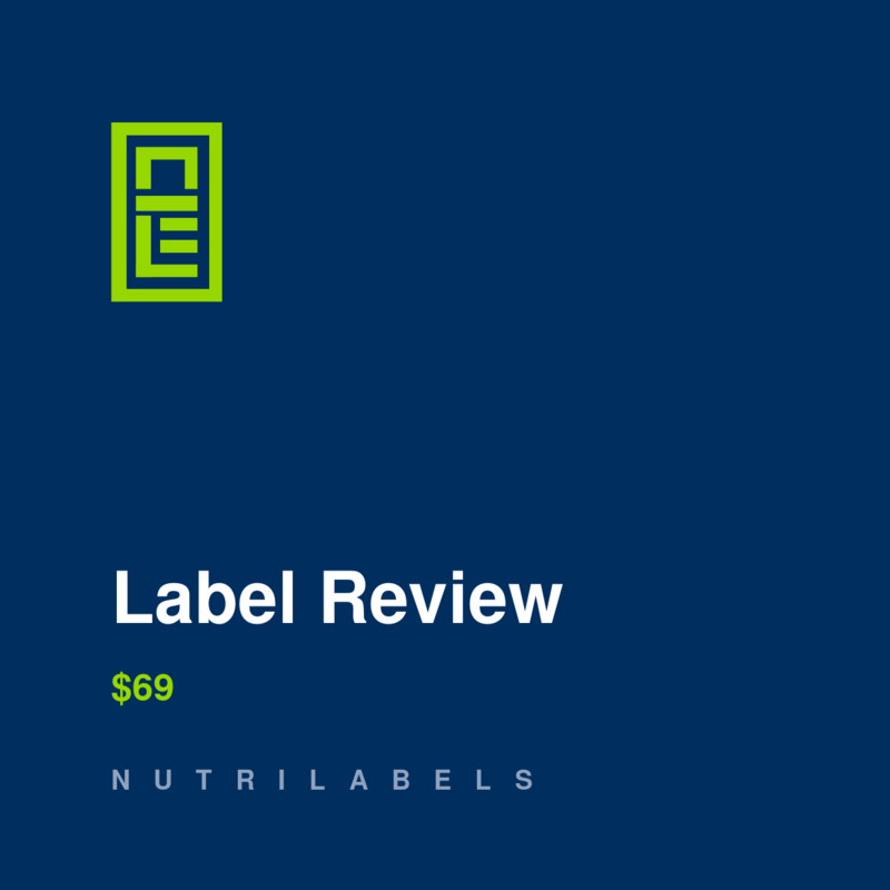 Label Review — NutriLabels